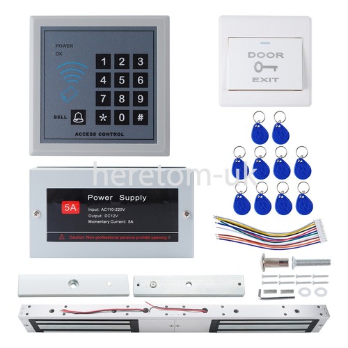Double 280KG Magnetic Lock RFID Keypad Door Entry Access Control System Kit - Picture 5 of 8