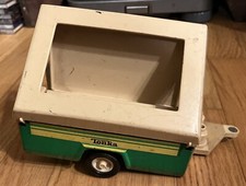 Tonka Green 1970 s Vintage Tonka Pop Up Camper Camping Trailer Made in USA Steel