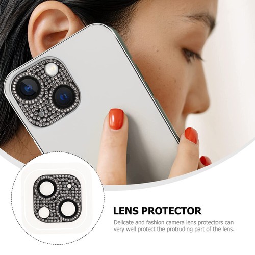 Mobile Phone Lens Protection Circle Rear Camera Cover Rhinestone Protector - 第 2/10 張圖片