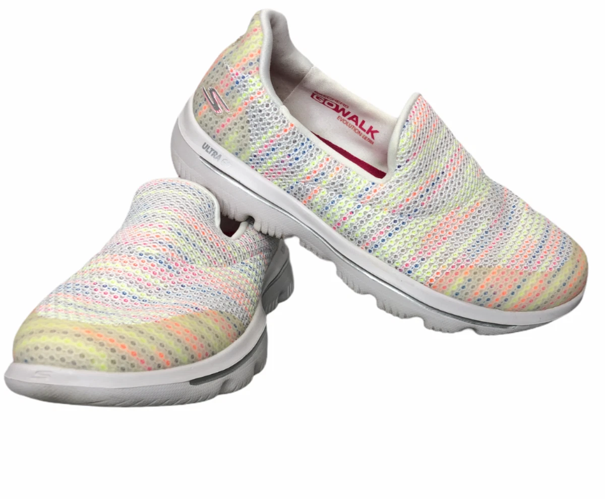 Multi colored skechers sales go walk