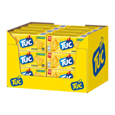 TUC Sour Creme & Onion Cracker, 100g, 24er Pack