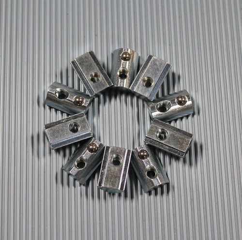 Piedras de ranura ranura 8 perfil de aluminio M4/ M5/ M6/ M8 piedra de ranura con bola de resorte y muelle - Imagen 2 de 3