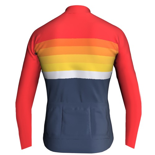 Camiseta deportiva de ciclismo para hombre chaqueta larga bicicleta bicicleta motocross camisa torso ropa ropa ropa ropa desgaste - Imagen 25 de 25