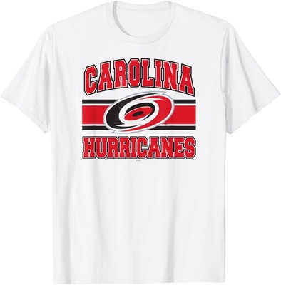Carolina Hurricanes Stripe White Officially Licensed Unisex T-Shirt