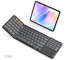 MEETION Foldable Keyboard with Touchpad, Bluetooth Keyboard, Numeric Keypad