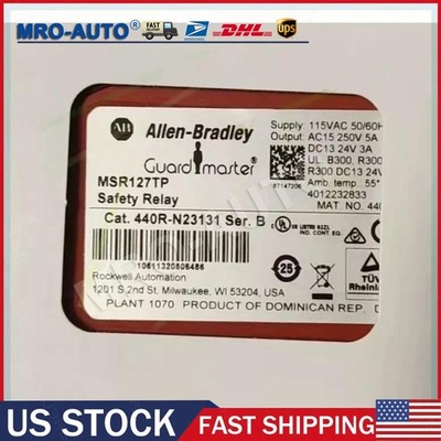 New 440R-N23131 AB 440R Single Function Safety Relays MSR127TP US Free Tax