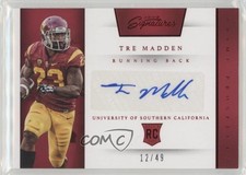 2016 Panini Prime Signatures Prospects Proof Red 12/49 Tre Madden #233 Auto 0ga