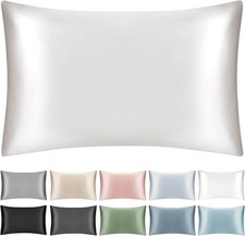 100 Mulberry Silk Toddler/Travel Pillowcase,Both Sides 19MM Small Silk Pillow