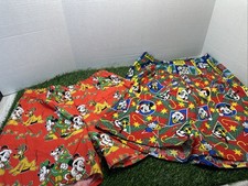 Vtg Disney Mickey Men M Boxers Shorts Christmas Minnie Goofy Usa 3 Pairs