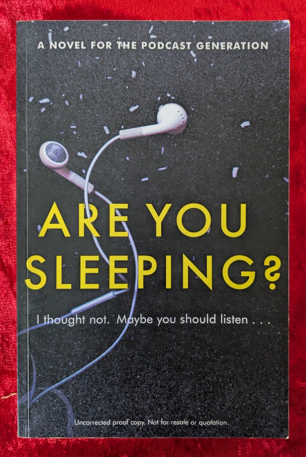 ARE YOU SLEEPING? by KATHLEEN BARBER - Macmillan - 2017 - Paperback* PROOF *