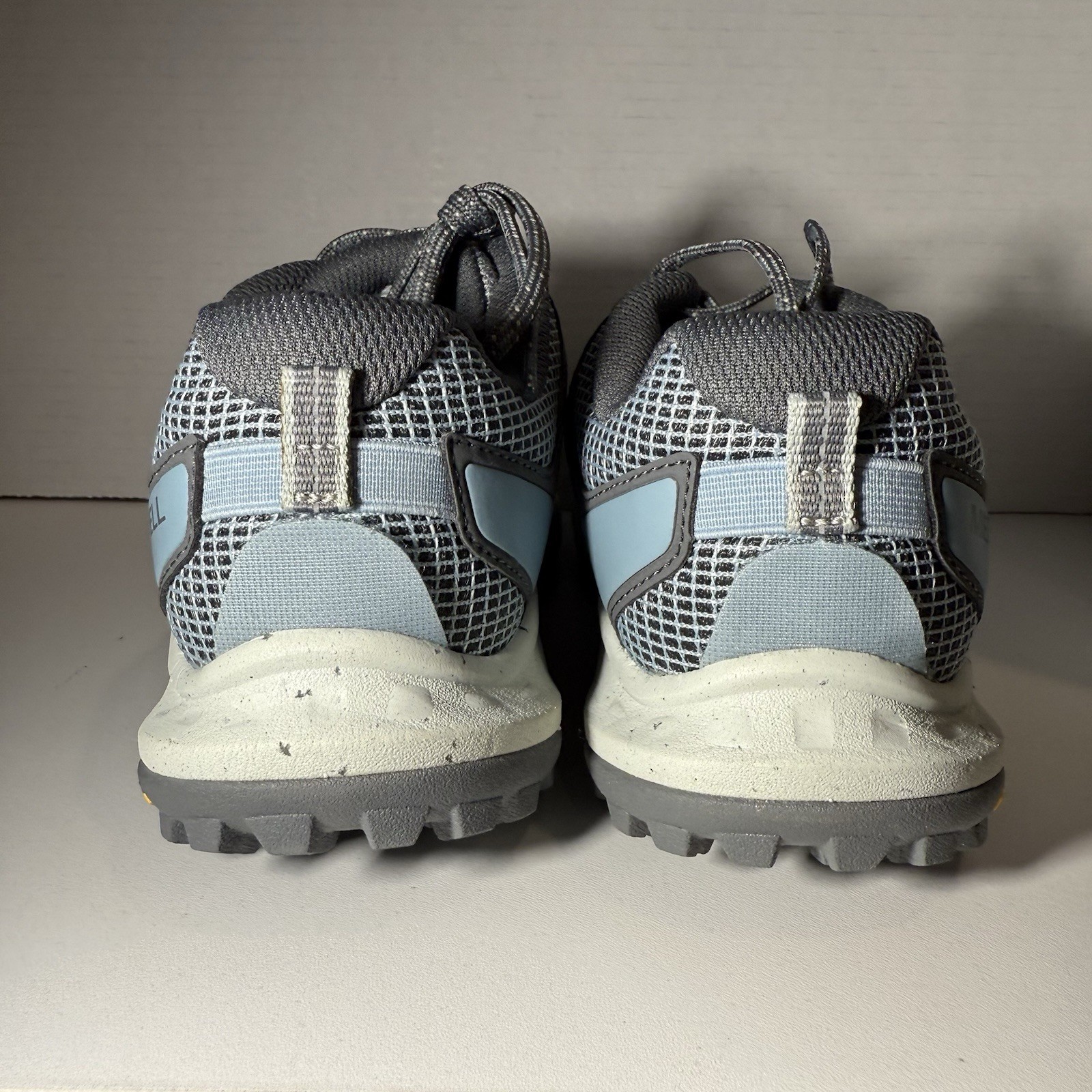 Scarpa Trail Running Merrell Donna Tg 9 Grigio Blu Antora 3 Vibram Ottime Condizioni