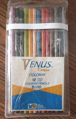 12 RARE Venus Campus Coloray Colored Pencils 11-Pack + 1 Paradise 2 Used