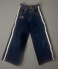 Vintage Y2K Plugg Jeans, Flared Leg Baggy Skater JNCO Fit, Youth Size 12/25.5