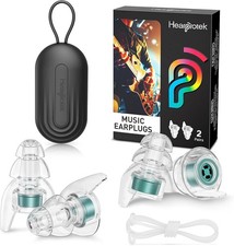 Concert Ear Plugs, 2Pairs Reusable High Fidelity Musician Ear Plugs for Concert