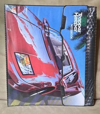 Trapper Keeper Vintage Original Red Ferrari Mead School Binder - Rare - NICE! 