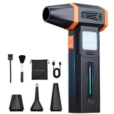 Compressed Air Duster, Electric Duster with Powerful 40MM Stain Black