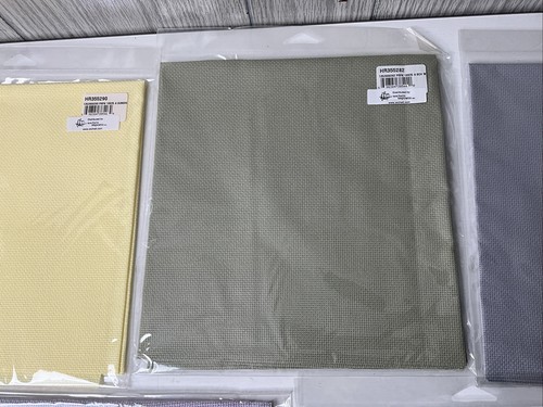 Lot Of 5 Pieces Of Wichelt Cross Stitch Fabric - NEW IN BAG - 18x25” Multi Color - Picture 3 of 7