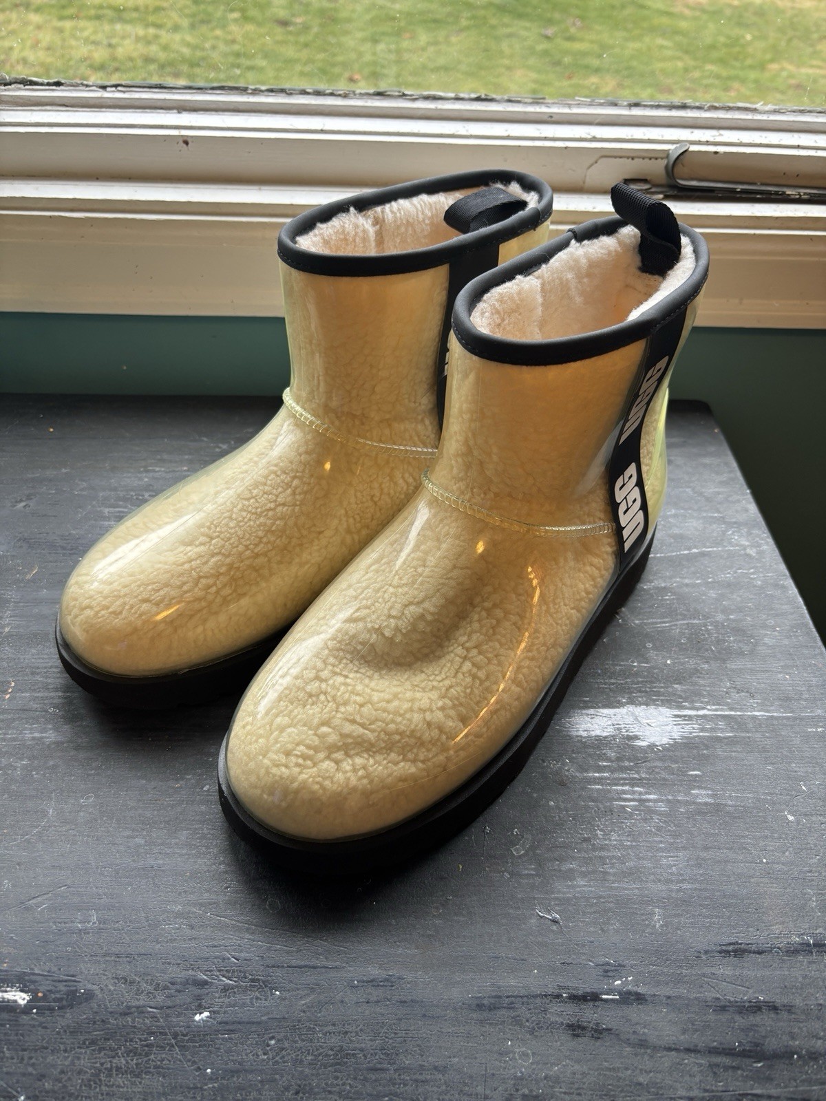 clear ugg mini rain boots - image 1