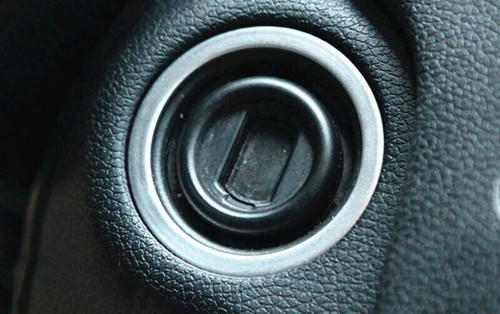 Car Engine Start Stop Button Silver Cover Trim Titanium For Benz C-Class 2007-14 - Picture 4 of 5