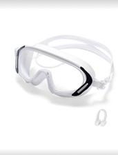 Adult Swimming Goggles, Ultra-Clear Vision Anti-Fog And UV Protection, Suitable