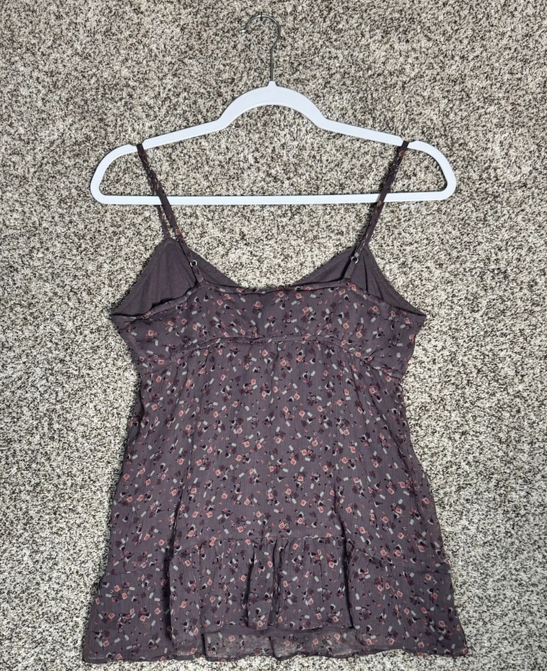 Y2K American Eagle Ditzy цветочный кукла Майка Sz S богемное коттеджкор кокетка - Изображение 3 из 4