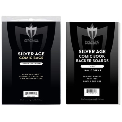 500 Silver Comic Bags and Boards - Archival Safe Book Storage Acid Free