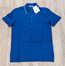  770 Mens GIVENCHY Cotton Pique Polo Shirt Electric Blue Medium