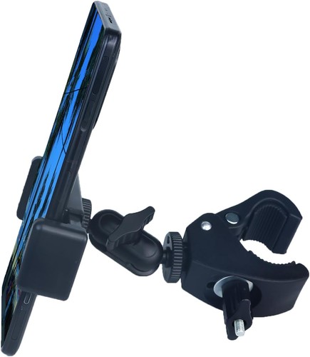 Supporto Telefono con Morsetto per Carrello da Golf Supporto Telefono Universale per Bicicletta, - Foto 2 di 10