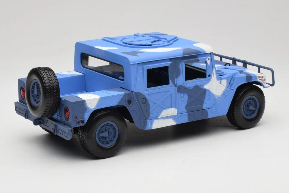 73157 Hummer H1 Humvee Blue & White Motormax 1:18 - Immagine 3 di 4