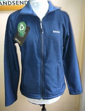 Image of New Regatta Connie V Navy Blue Wind Resistant Softshell Ladies Jacket Size 10