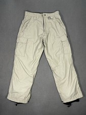 Pantaloni da neve miscela speciale uomo piccoli beige cargo impermeabili sci snowboard