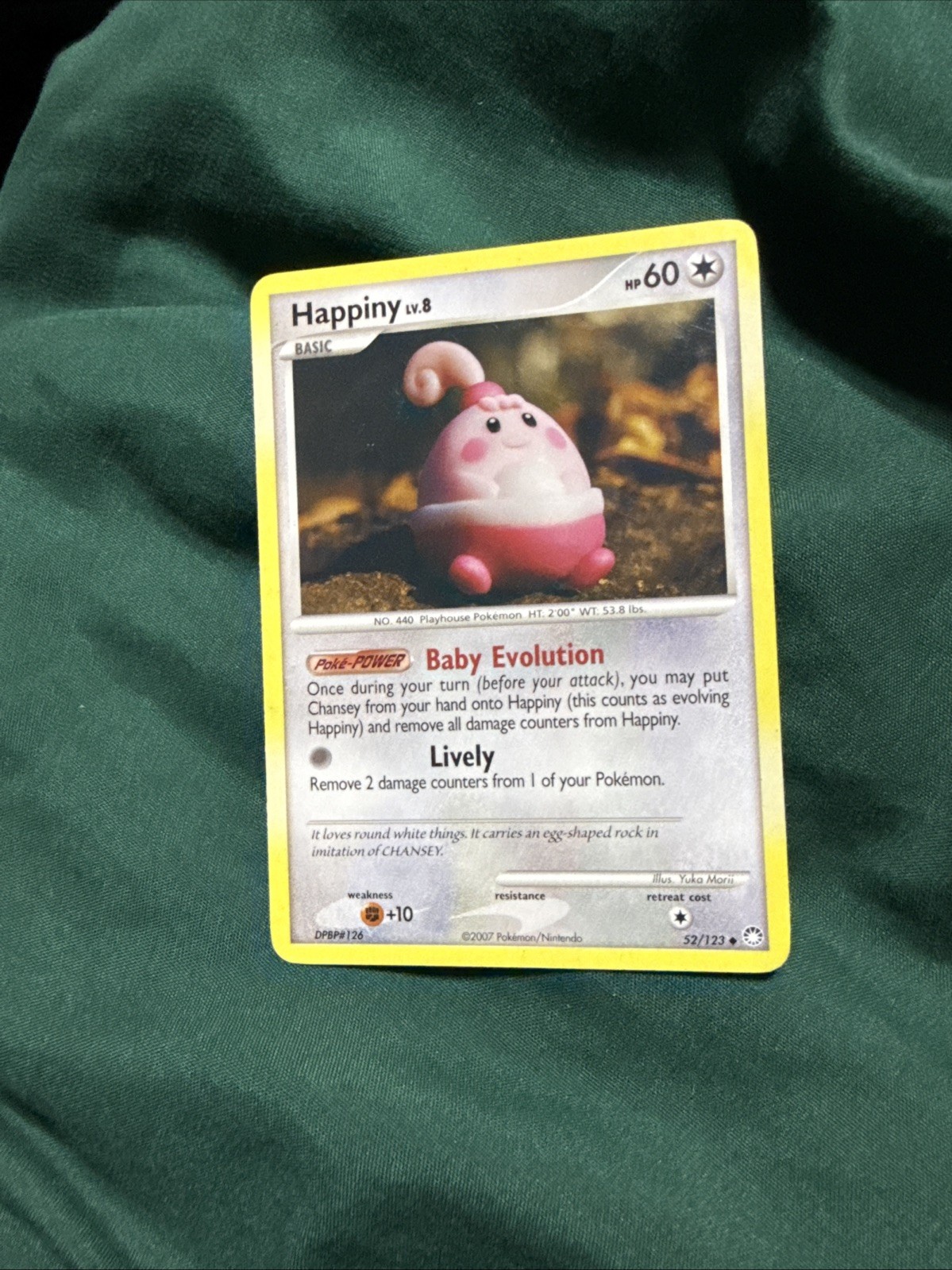 happiny pokemon card value Happiny 2007 Diamond & Pearl: Mysterious Treasures #052/123 Base Price  Guide