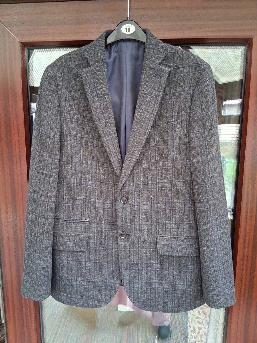 HAMMOND CO by Patrick Grant Premium Blue/Grey Tweed Workman 108 Jacket 40