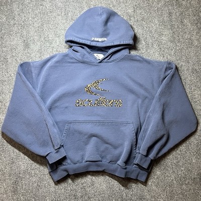Scuffers Safari Blue Hoodie Men s Size XL Pullover Sweatshirt Boxy Short Fit