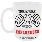 THIS IS WHAT AN AWESOME INFLUENCER LOOKS LIKE MUG GIFT FUNNY TEA CUP ONLINE 🎁☕