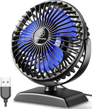 Mini Desk Fan  3 Speed Ultra-Quiet Operation  Portable USB Cooling Fan for Office