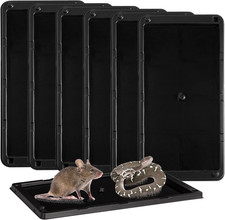 Mouse Traps 6 Pack Larger Heavier Glue Traps for Mice Rat  Snakes Non Toxic...