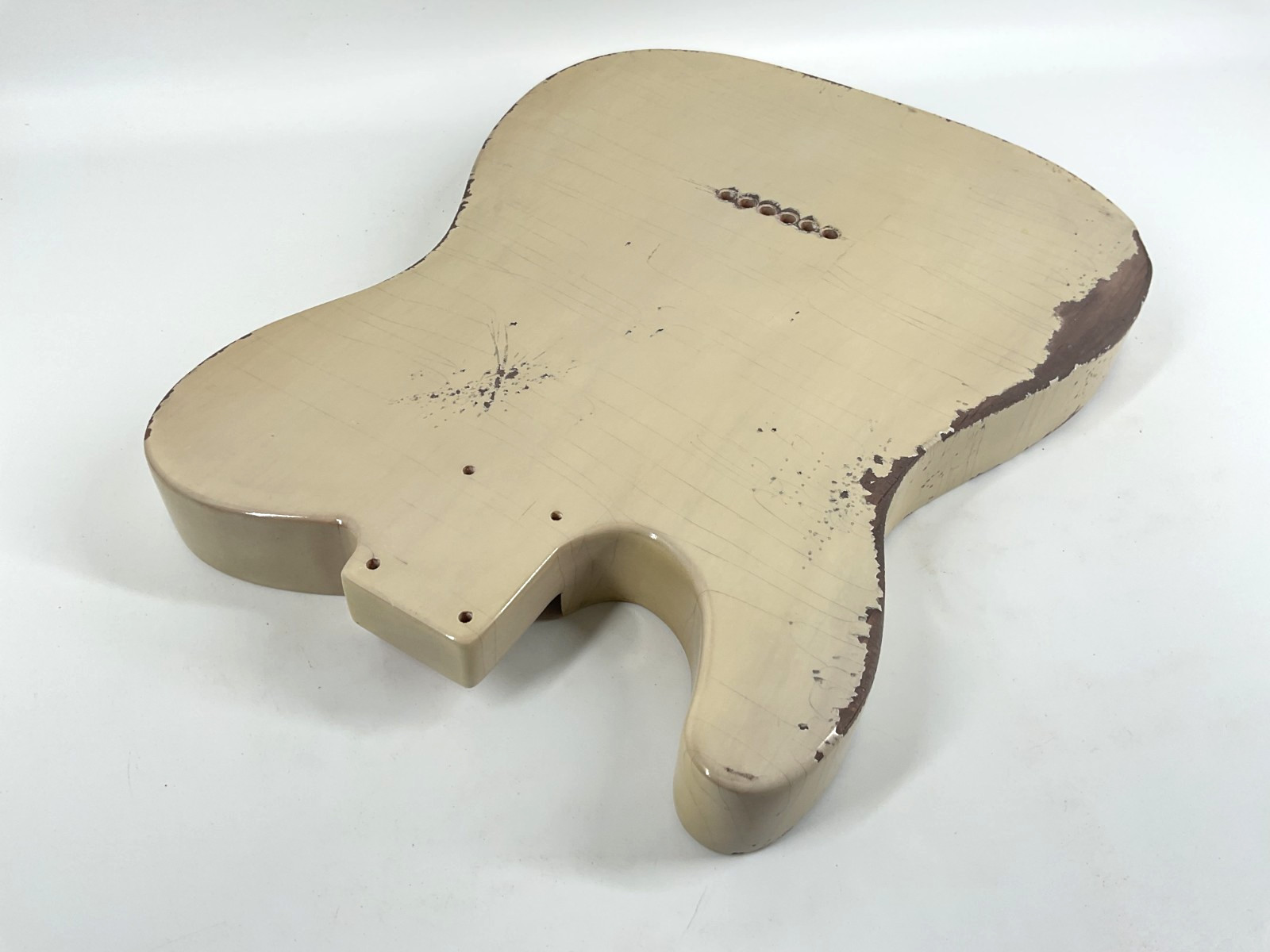 MJT OfficialCustom Vintage Aged Nitro Guitar Body Mark Jenny VTT 1pc Alder Blond