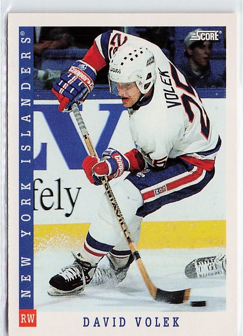 1993-94 Score #495 David Volek New York Islanders