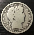 1900-O Barber Silver Half Dollar, VG. Nice Patina, 3 Letters! G85