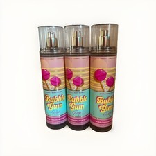 Bath  Body Works Bubblegum Pop Mist Lot of 3  Sweet Candy Scent Body Spray