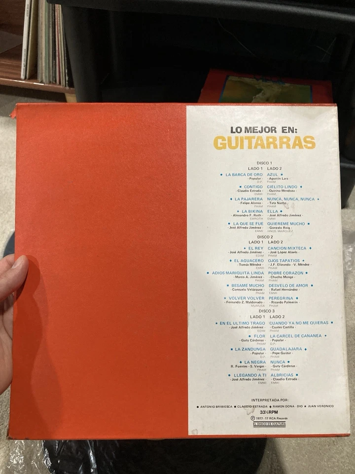 Lo Mejor En: Guitarras RCA Victor 1977 3LP Vinyl Box Set Latin Ranchera VG+/VG++ - Image 4 of 4