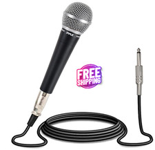 Microfono Profesional Dinamico De Mano Con Cable Para Fiestas Karaoke 1/4' NUEVO