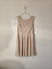 Light Pink Floral Skater Dress