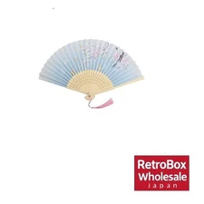 DERAYEE Folding Fan Bamboo Japanese Style Summer Festival Gift Cherry Blossom