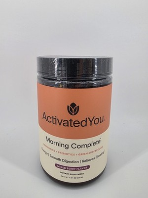 ActivatedYou Morning Complete Super Greens Powder Mixed Berry Flavor 30 Serving