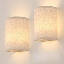 Adhesive Battery Operated Wall Sconce Set of 2, 5000 mAh Battery Rechargeable...