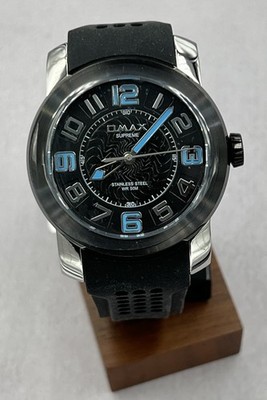 Omax Supreme TS670 Men's Silicone Strap 50M WR 3-Hand Analog Watch