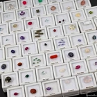 87 Pcs Estate Genuine Semi Precious Loose Mix Cut Multi Gems 64 Box Collection