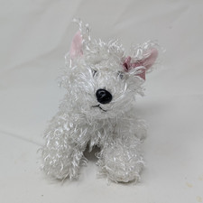 GANZ Webkinz White Terrier Dog Plush Stuffed Animal HM106 - No Code